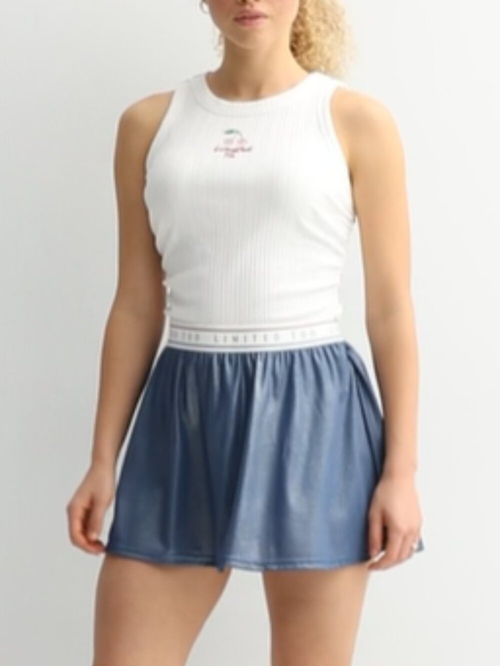 Juniors' Limited Too Foil Mesh Skirt